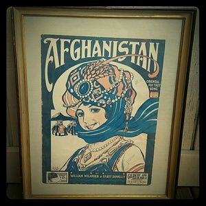 VINTAGE "AFGHANISTAN" 1920 ART